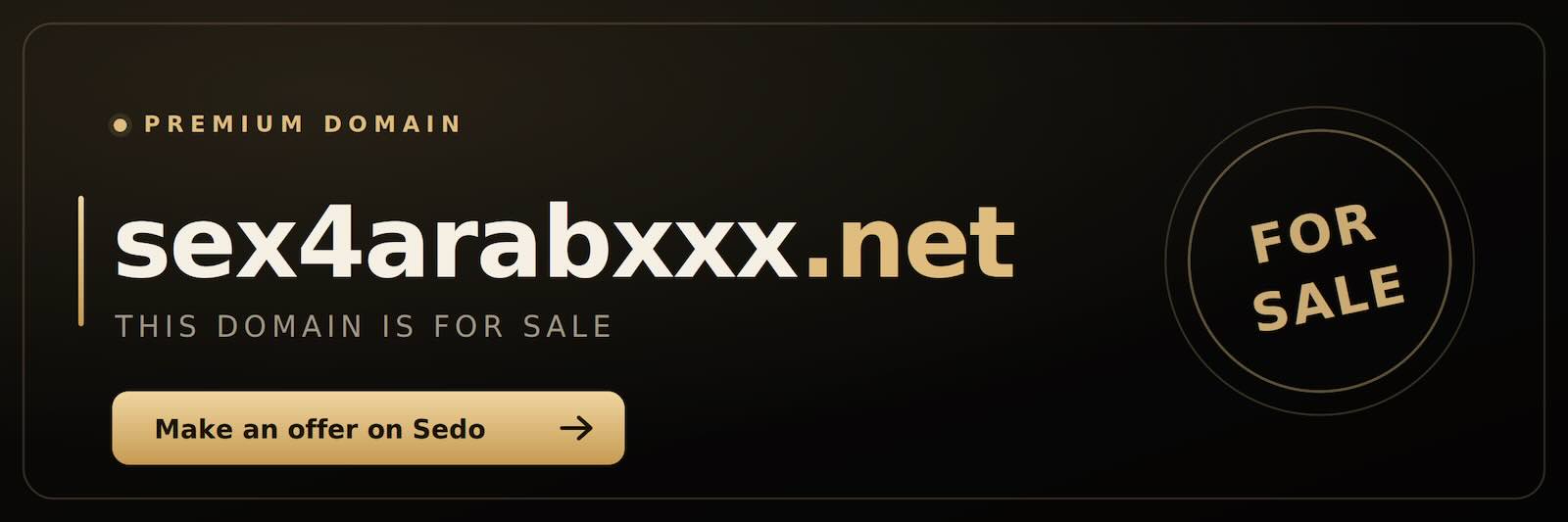 sex4arabxxx.net is for sale